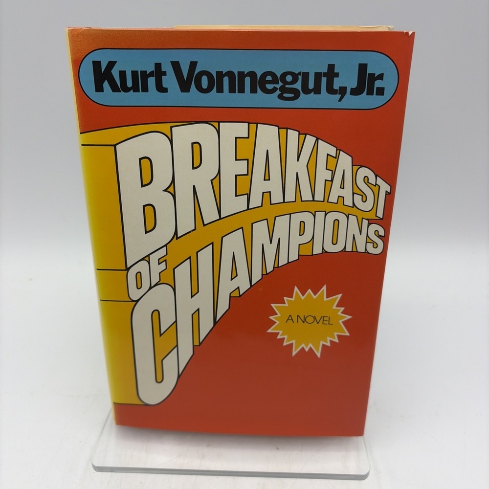 Breakfast of‎ Champions Kurt Vonnegut Jr 1973 HCDJ First Printing Delacorte